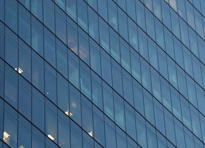Modern building representing a completed launch